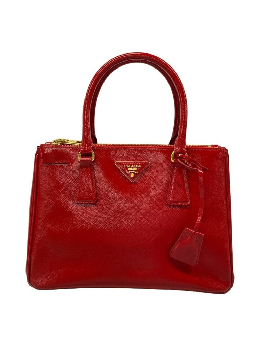 Prada Handbag Galleria Small Bag Red Leather